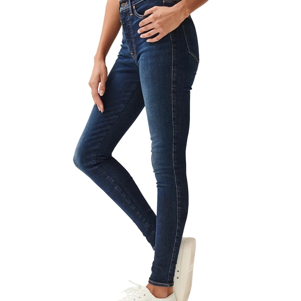 Lucky Brand Bridgette Skinny High Waist Dark Wash Skinny Jeans Size 29 - Picture 2 of 9